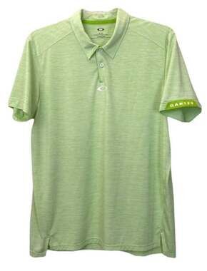 Oakley Tailored Fit Heathered Green Golf Polo Shirt Size XXL